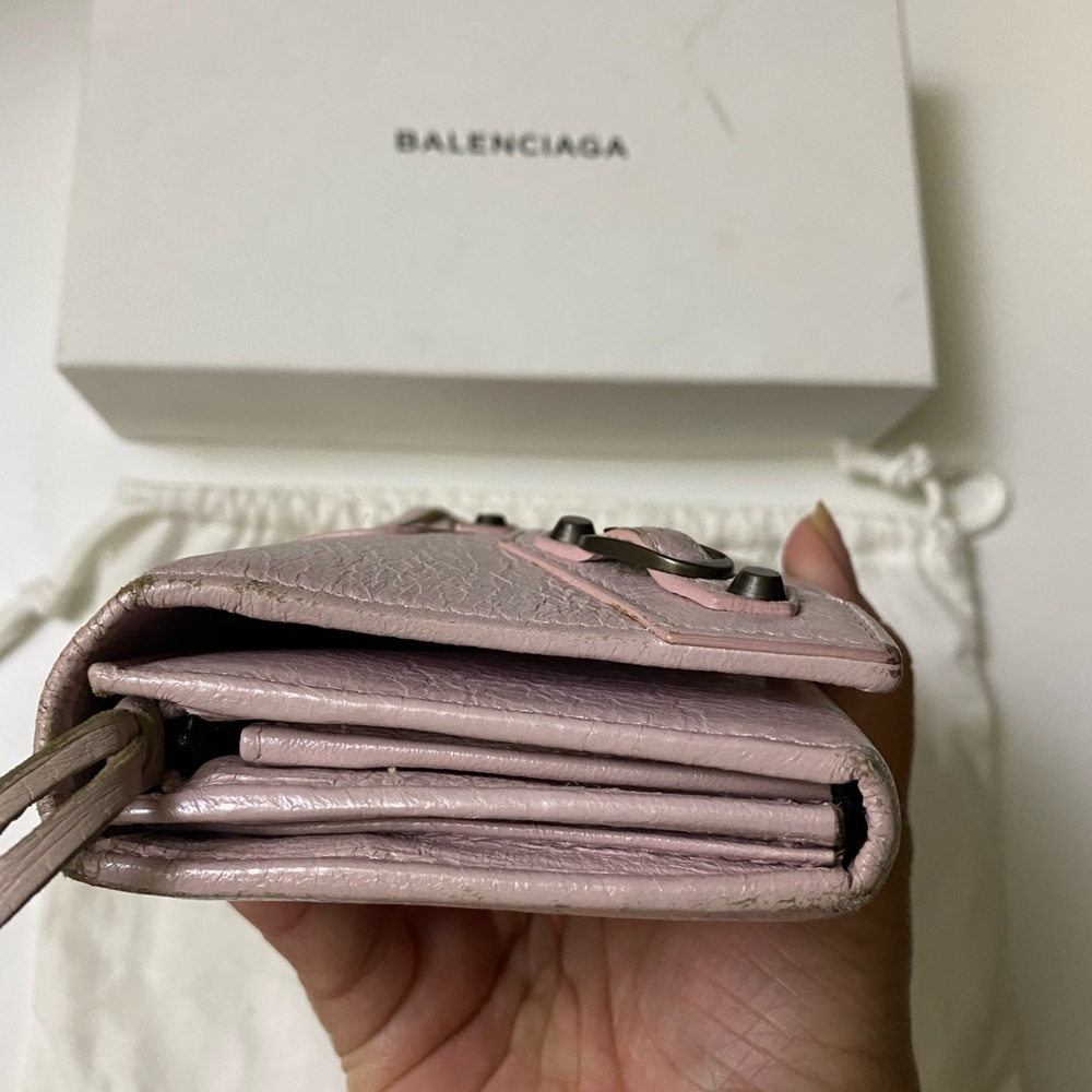 FLASH SALE! 🥳 Balenciaga Long Leather Wallet. Light Blush Pink/Nude. - Picture 3 of 16
